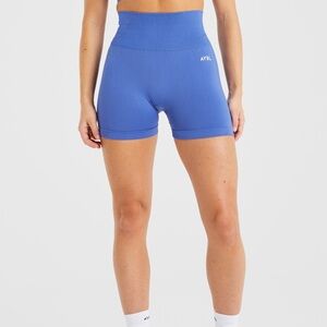AYBL Empower Seamless Shorts in Cobalt size Large